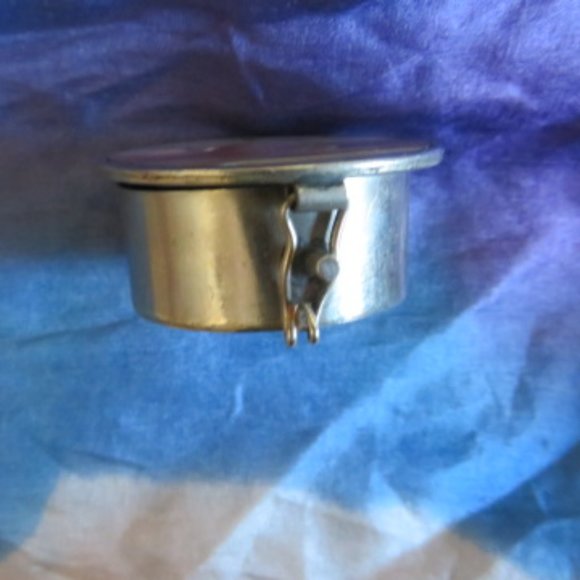 *Vintage* Alpaca Mexico Silver & Abalone PILL Box 1.25" Dia. (K312) - Picture 5 of 6